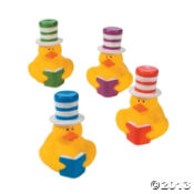 Stovepipe Hat Rubber Duckies<br>2"-1 dozen